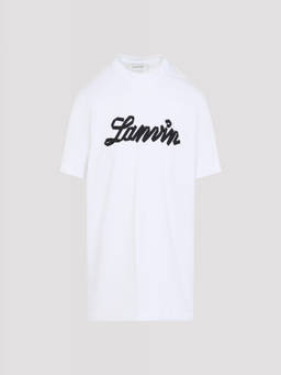 Lanvin - White Embroidered Logo T-Shirt