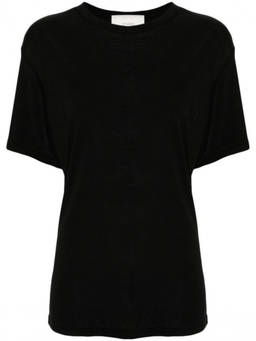 Studio Nicholson - Black Ribbed Jersey T-Shirt (M)