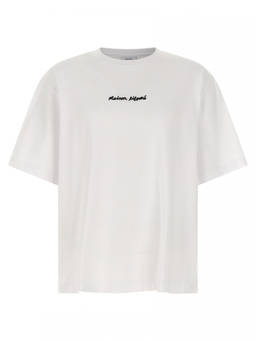 Maison Kitsune - White Logo Embroidery T-Shirt (S)