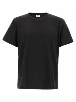 Saint Laurent - Black Embroidery Logo T-Shirt (S)