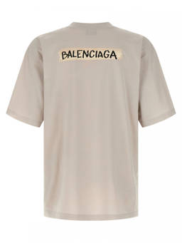 Balenciaga - Grey Cotton T-Shirt