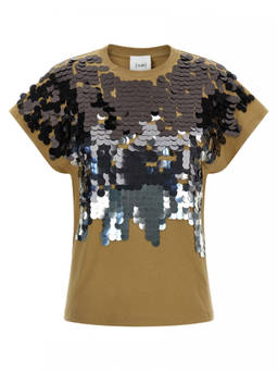 Nude - Brown Sequin T-Shirt (L)