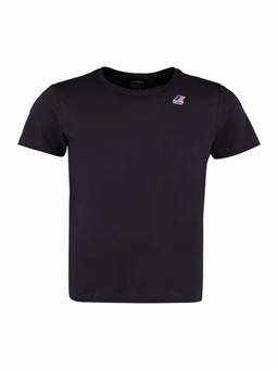 K-Way - Blue Crewneck Logo T-Shirt