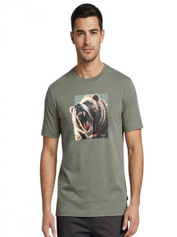 Boss - Green Cotton Graphic T-Shirt