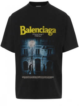 Balenciaga - Black Graphic Logo T-Shirt