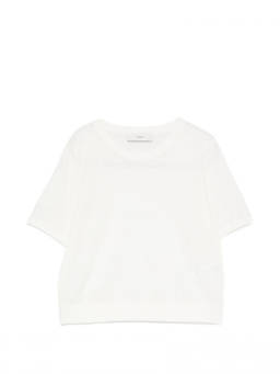 Dunst - White Solid Crew Neck T-Shirt (L)