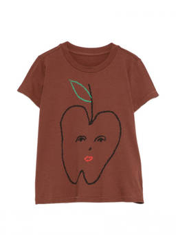 MM6 Maison Margiela - Brown Graphic Crew Neck T-Shirt