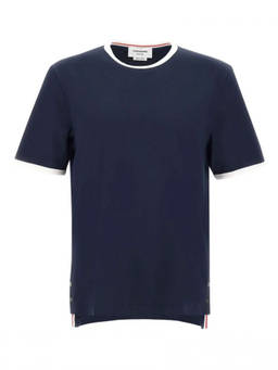 Thom Browne - Navy Blue Crew Neck T-Shirt
