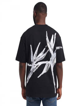 Hugo - Black Oversized Logo T-Shirt (XL)