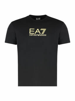 EA7 Emporio Armani - Black Logo Crew Neck T-Shirt (2XL)