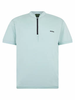 Boss - Turquoise Band Collar T-Shirt
