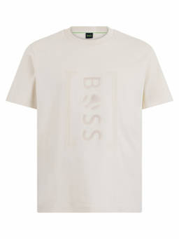 Boss - Off White Logo T-Shirt