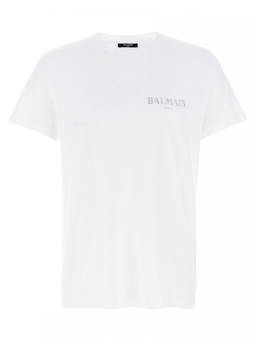 BALMAIN - White Vintage T-Shirt