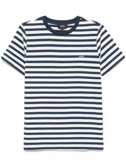 A.P.C. - Blue White Emilien T-Shirt
