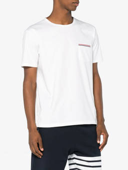 Thom Browne - White Logo Print T-Shirt