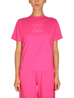 McQ Alexander McQueen - Fuchsia Logo Crew Neck T-Shirt (M)