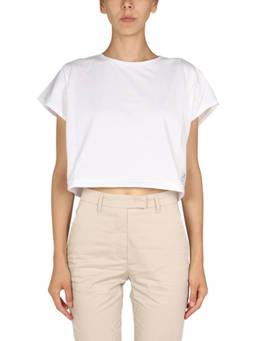 Department 5 - White Solid Crew Neck T-Shirt (L)