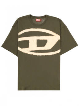 Diesel - Green Logo Crew Neck T-Shirt (XL)