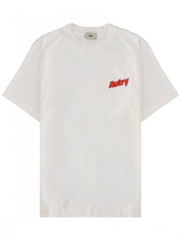Autry - White Logo Crew Neck T-Shirt