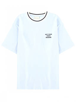Drole De Monsieur - Light Blue Crew Neck T-Shirt (XL)