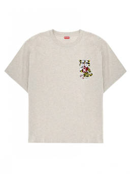 Kenzo - Grey Graphic Crew Neck T-Shirt