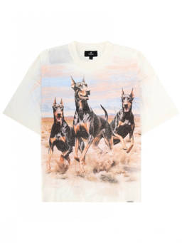 REPRESENT - White Graphic Crew Neck T-Shirt