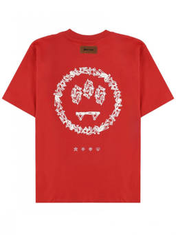 Barrow'S - Red Logo Crew Neck T-Shirt