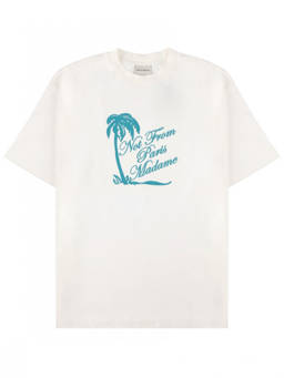 Drole De Monsieur - Off White Crew Neck T-Shirt (XL)
