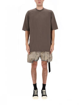 Rick Owens - Beige Solid Crew Neck T-Shirt