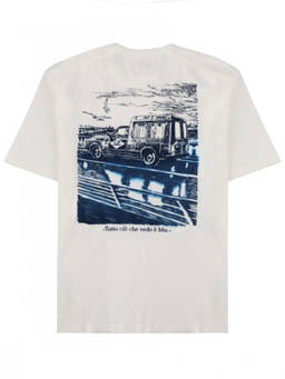 C.P. Company - White Logo Crew Neck T-Shirt (M)