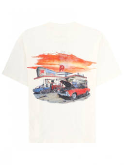 REPRESENT - White Graphic Crew Neck T-Shirt