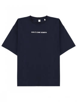 Aspesi - Blue Graphic Crew Neck T-Shirt (M)