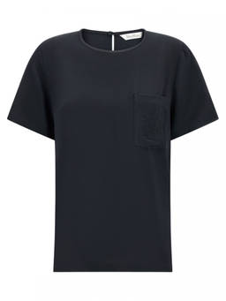 Max Mara - Black Round Neck T-Shirt