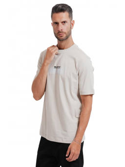 Boss - Beige Logo Crew Neck T-Shirt
