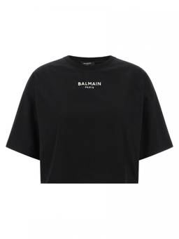 BALMAIN - Black Logo Crew Neck T-Shirt