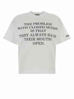 Moschino - White Graphic Crew Neck T-Shirt