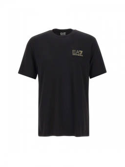 EA7 Emporio Armani - Black Regular Logo T-Shirt