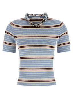RABANNE - Light Blue Chain T-Shirt (M)