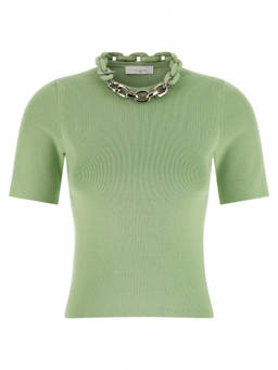 RABANNE - Green Chain T-Shirt (M)
