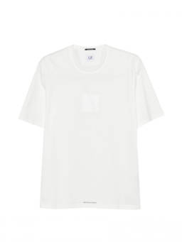 C.P. Company - White Cotton T-Shirt (L)
