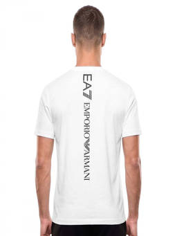 EA7 Emporio Armani - White Logo Crew Neck T-Shirt