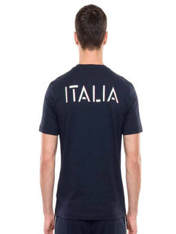 EA7 Emporio Armani - Blue Logo Crew Neck T-Shirt