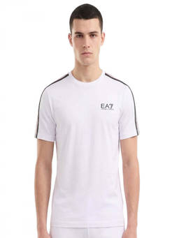 EA7 Emporio Armani - White Logo Crew Neck T-Shirt