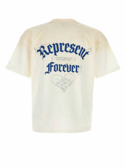 REPRESENT - Off White Crew Neck T-Shirt