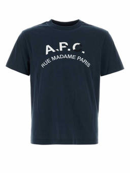 A.P.C. - Navy Blue Graphic T-Shirt