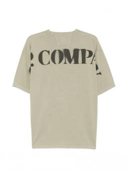 C.P. Company - Light Olive Logo T-Shirt (XL)