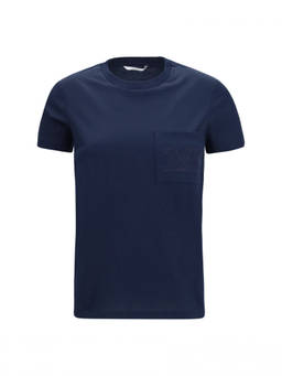 Max Mara - Blue Logo Crew Neck T-Shirt