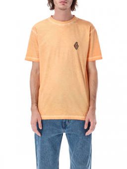 Marcelo Burlon - Orange Embroidered Logo T-Shirt