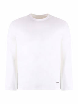 Jil Sander - White Long Sleeve Cotton T-Shirt