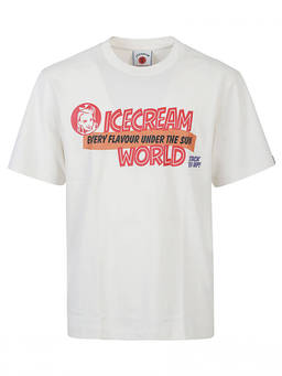 ICECREAM - White Printed T-Shirt
